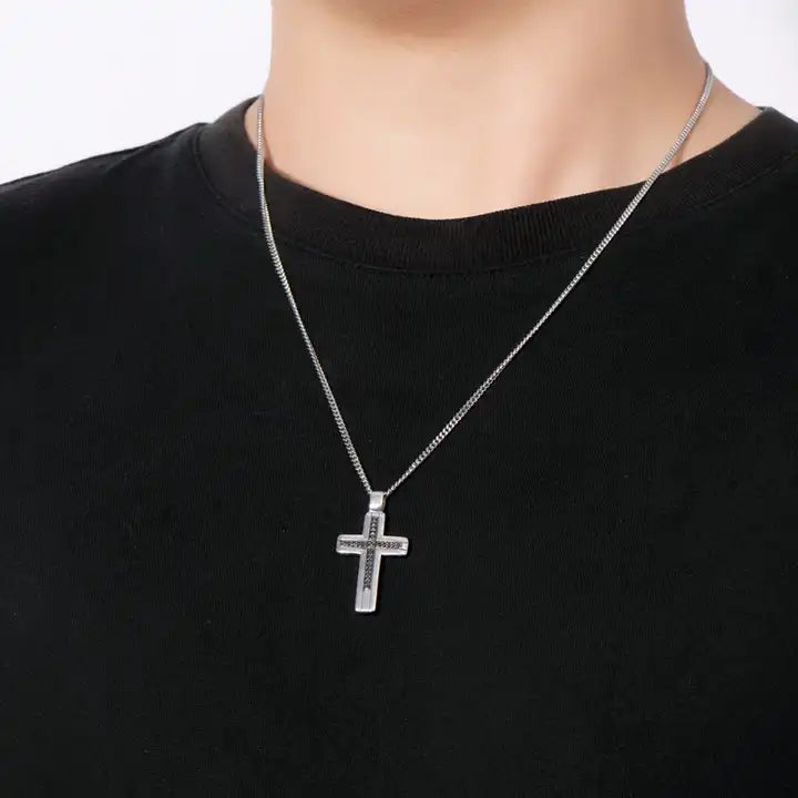 Collier Croix Homme