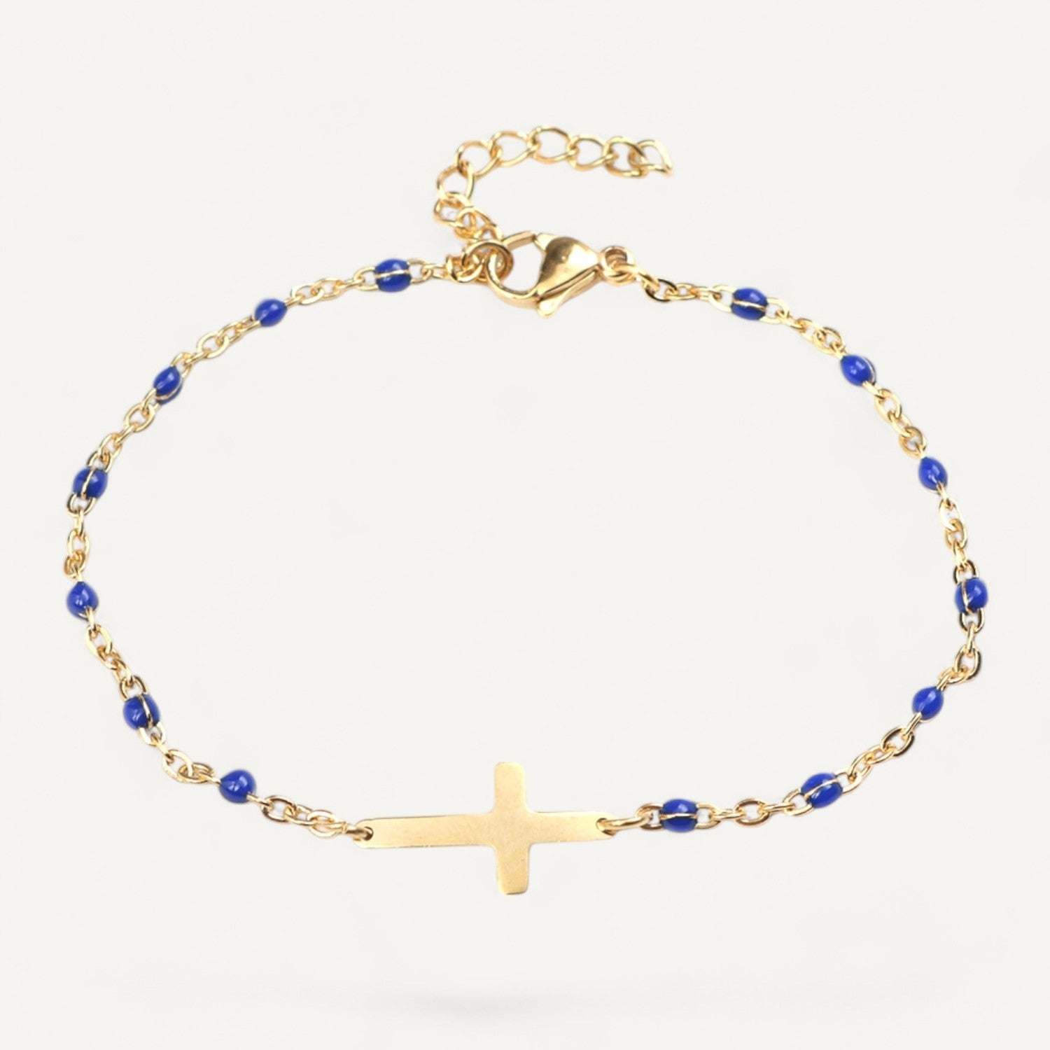 Bracelet Croix avec Perles