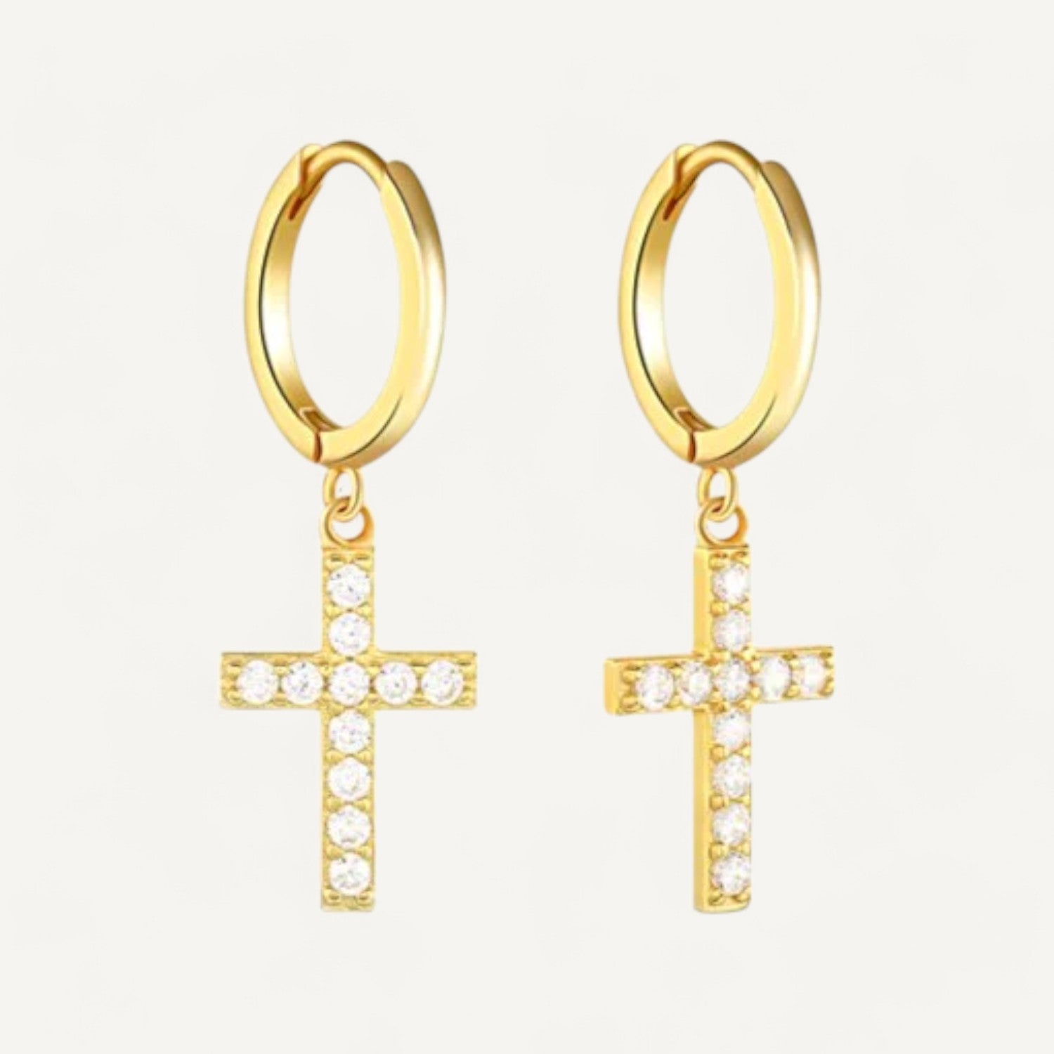 Boucles D'oreilles Croix Femme Chic S925