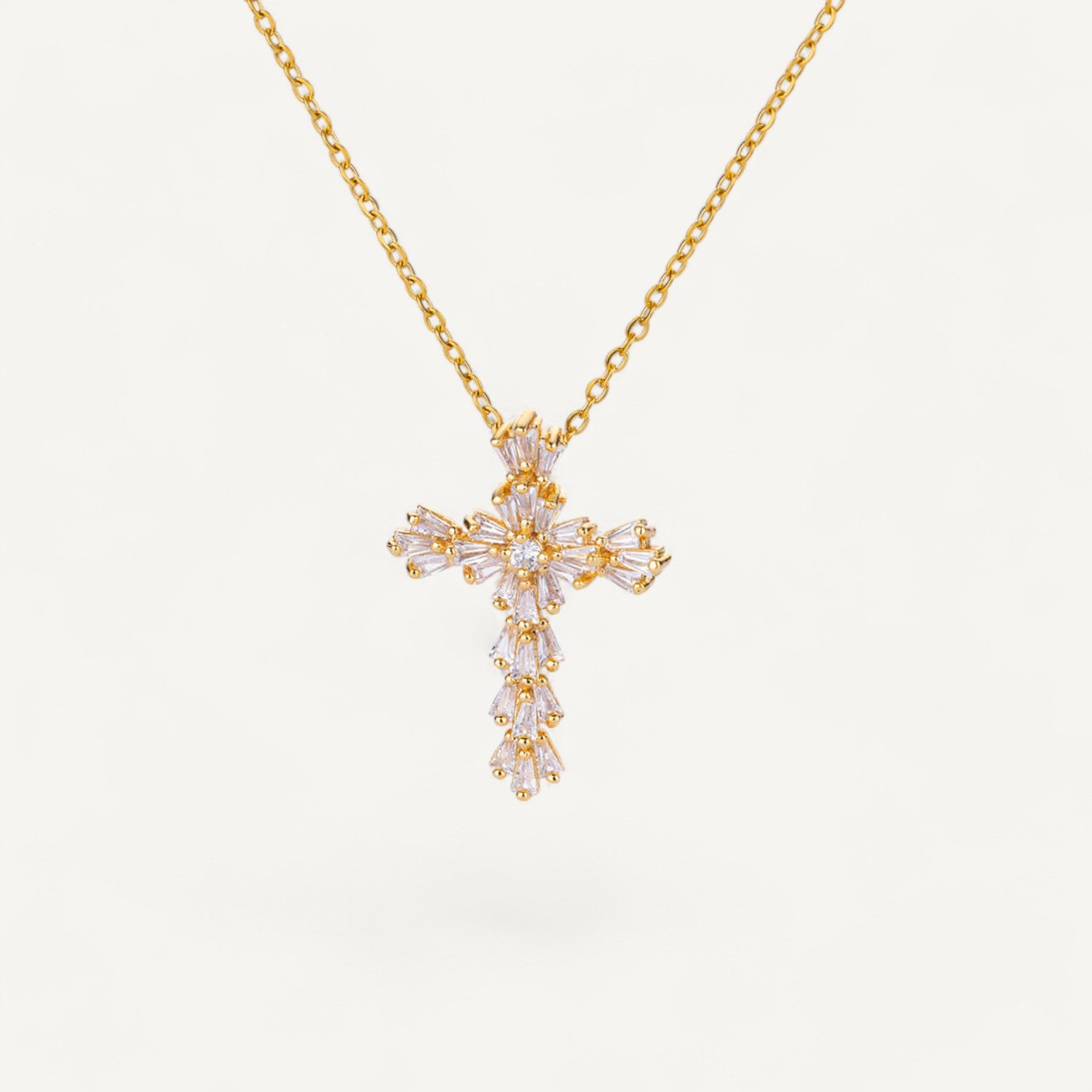 Collier Croix Brillant