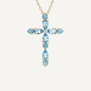 Collier Croix Turquoise